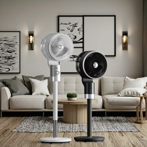 Điện một mảnh đứng fan hâm mộ với điều khiển từ xa nhựa Quạt làm mát không khí cho hộ gia đình & khách sạn sử dụng lắp đặt sàn - Product Image 4