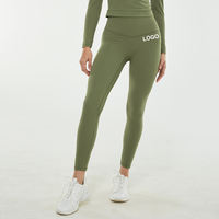Leggings froissés sans couture avant taille haute de haute qualité Leggings lève-fesses