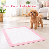 Vente en gros usine de tapis d'apprentissage jetables pour chiens, avec noyau en pâte absorbante profonde et film imperméable, pour l'entretien des animaux domestiques en intérieur