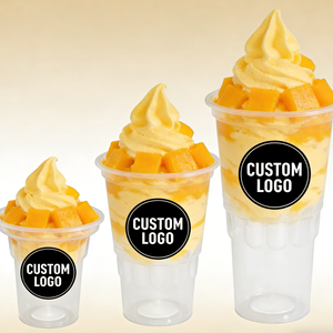 Vasos Desechables Transparentes de PP de Pared Simple de 90 mm para Helado, 10 oz, 12 oz, 16 oz - Product Image 3