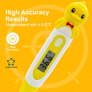 Thermomètre numérique étanche à embout flexible <span class=keywords><strong>pour</strong></span> usage domestique, adapté aux bébés, enfants et adultes, <span class=keywords><strong>pour</strong></span> <span class=keywords><strong>la</strong></span> mesure axillaire et rectale, fabriqué par un fabricant OEM. - Product Image 3