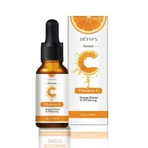 Vente en gros OEM Dissolvant de taches brunes réparation blanchissante essence anti-rides hydratant bio sérum de visage à 20% vitamine C