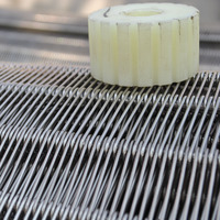 Courroie en treillis métallique en acier inoxydable 304 de qualité alimentaire pour fours à biscuits, fours de recuit de boulangerie et fours à tunnel de refroidissement