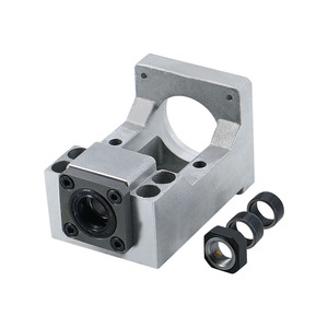Base intégrée de moteur servo linéaire de module de glissière de vis à billes de série du matériel C7 C5 HM12/HM15 de fonte d'aluminium - Product Image 1