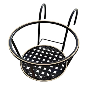 Cesto di fiori appeso per balcone <span class=keywords><strong>in</strong></span> <span class=keywords><strong>ferro</strong></span> <span class=keywords><strong>battuto</strong></span>/ringhiera per piante/portapacchi per porte - Product Image 4