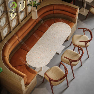 Estilo personalizado restaurante diseño interior de madera restaurante muebles conjunto restaurante Bar mostrador diseño - Product Image 4