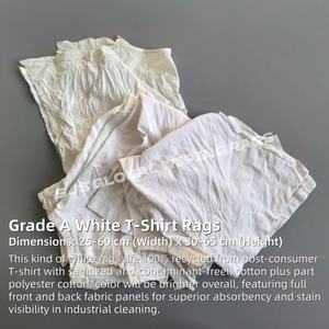 Paños de Limpieza 100% Algodón, Trapos Blancos de Algodón para Limpieza, Trapos de Algodón Tejido Blanco - Product Image 2