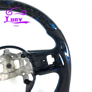 Volante de Fibra de Carbono Roja Real Personalizado para <span class=keywords><strong>Jeep</strong></span> Wrangler JK JL Gladiator <span class=keywords><strong>Renegade</strong></span>, Diseño de Estilo Racing con Parte Superior e Inferior Planas - Product Image 5