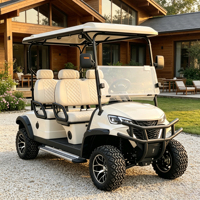 Voiturette de golf électrique Rainbow 72V Lithium 4 places 7kW, populaire aux États-Unis, couleur de carrosserie personnalisée, rangement supplémentaire, certifiée DOT