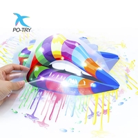 Po-Try Venta al por mayor de película de transferencia térmica para estampado de logotipos en camisetas y prendas de vestir, resistente al agua