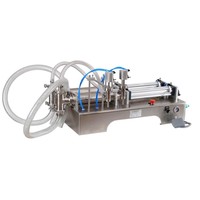 Machine de remplissage semi-automatique électrique de boisson liquide de jus d'huile de lait pour la pompe de nourriture de détergent de blanchisserie