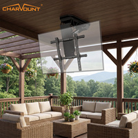 Support de télévision motorisé à télécommande électrique Charmount, support de plafond inclinable, hauteur réglable, salon intelligent
