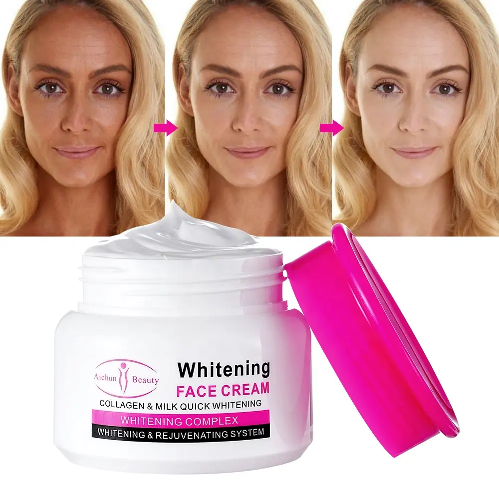 Private Label Skin Care Moisturizer Face Cream Lotion Day And Night Quick Whitening Face Cream for Black Skin