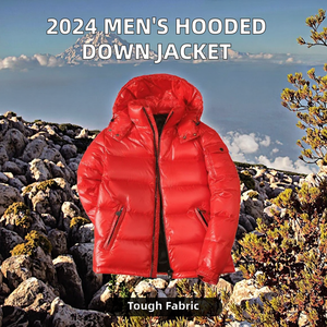 Chaqueta informal de invierno para hombre 2024, Abrigo acolchado con capucha de algodón de gran tamaño con chaqueta de calle acolchada de talla grande - Product Image 3