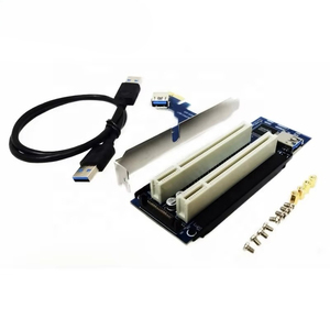 Tarjeta Adaptadora Convertidora <span class=keywords><strong>de</strong></span> Doble Ranura <span class=keywords><strong>PCI</strong></span> a PCIe X1 <span class=keywords><strong>PCI</strong></span>-E 1X para Tarjetas <span class=keywords><strong>de</strong></span> Sonido, Control Fiscal, Captura <span class=keywords><strong>de</strong></span> Voz, Tarjetas Serie y Paralelas en Stock - Product Image 2