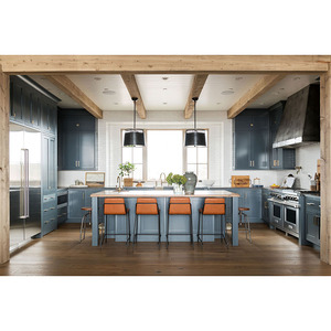 Nuevos diseños profesionales Gabinetes de cocina hechos a medida Puertas de gabinete de cocina de madera maciza - Product Image 4