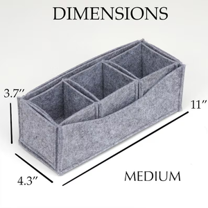 Panier de rangement rectangulaire multifonctionnel en feutre grande capacité, style américain, marque Mofelt, pour usage domestique quotidien, gain de place - Product Image 6
