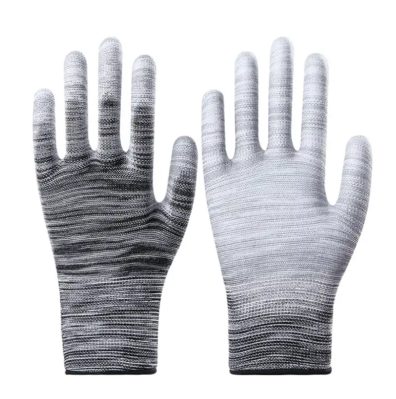 Hochwertige verschleiß feste atmungsaktive PU-Handschuhe mit Finger beschichtung