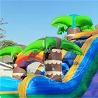 Combo de châteaux sautants de toboggan gonflable de maison de rebond de Tiki de qualité commerciale pour des enfants et des adultes