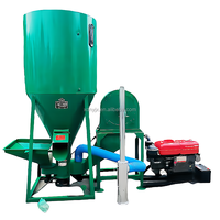 Machine de mélange d'aliments verticale Mélangeur d'aliments pour porcs poulets 1 tonne Prix de vente du Mozambique/Kenya