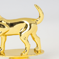 Trophée en plastique ABS plaqué or, imprimé UV, pour concours canin GZ82 – Fabrication économique, excellente qualité, en promotion