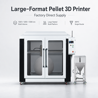 Nouvelle imprimante 3D industrielle à granulés avec plateau chauffant de grande taille, volume d'impression 1200x1200x1200mm, extrusion FGF, 300 buses, double extrudeur, USB automatique
