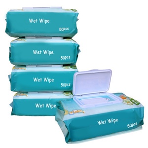 Wholesale Eco-Friendly Alcohol Free Non-Woven Antibacterial Extra Soft Baby Wet Wipes Individually <b>Wrapped</b> Flushable 15cm*20cm - Product Image 1