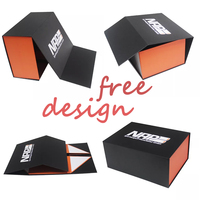 Professional Designer Design Custom Black Shoe Magnetic Gift Paper Boxes Clothing Packaging Box Handmade Rigid Boxes Paperboard
