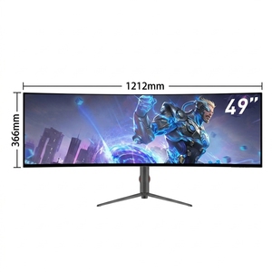 จอคอมพิวเตอร์โค้งไร้ขอบขนาด 49 นิ้ว ดีไซน์ใหม่ 144 Hz 1ms สำหรับพีซี 38 40 นิ้ว LED LCD 2k 4k 5k สำหรับเล่นเกม - Product Image 1