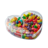 Boîte de rangement alimentaire réutilisable en plastique PS écologique en forme de cœur transparente Kwang Hsieh