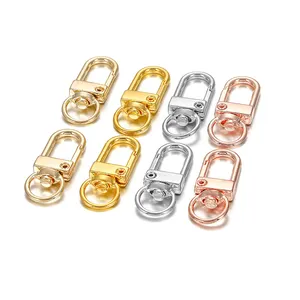 Manufacturer Metal Lobster Clasp 25mm Metallic Clasps D Ring Alloy Snap Hook For Bag Jewelry