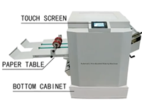 Nouvelle conception de machine automatique de pliage de papier, agrafeuse de livrets, machine à relier par fil.