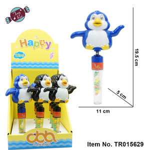 Vente chaude belle pingouin <span class=keywords><strong>shake</strong></span> et sifflet tube de bonbons animal <span class=keywords><strong>surprise</strong></span> cadeau bonbons jouets pour garçons et filles - Product Image 2