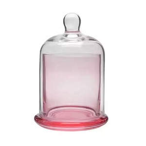 Stoples Lilin Kaca Buatan Tangan Dengan Tutup Kaca Berbentuk Lonceng Mewah Berbagai Warna Lilin Aroma Tahan Lama Tempat Lilin Berbentuk Cangkir - Product Image 3