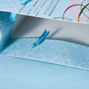 Modern Recyclable Art <b>Paper</b> Handbag Gift Bag with Custom Design Creative Craft Ribbon Handles for Candle Packaging - Product Image 6