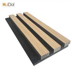 Cinema Sound Proof Accent Wallboard Soundproof Wooden Slat Wood Wall Acoustic Panel For Hotel