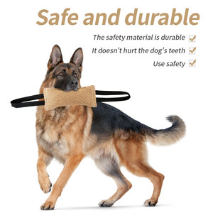 Traje de mordedura de perro profesional y juguete para tirar-Mangas de yute resistentes para entrenamiento de perros de trabajo, almohada de mordedura de relleno alto para perros K y 9/policía - Product Image 6