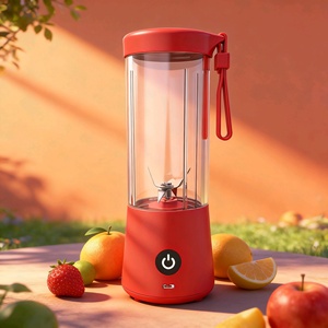 400ML Battery-Operated Mini Juice <b>Blender</b>, 6 304 Stainless Steel Blades Portable for Quick Daily Home Smoothies - Product Image 1