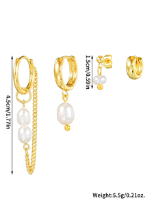 أقراط زولا مخصصة مرصعة بمسمار مجوهرات مصممة للنساء هدية الزفاف بالجملة أقراط متدلية أنيقة - Product Image 6