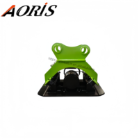 Compacteur vibrant hydraulique haute fréquence AORIS ARS02 en acier Q355 pour mini-pelle de 2-3 tonnes