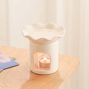 Hand Made Large Capacity Melting <b>Candle</b> Holder <b>Candle</b> Light Diffuser Ceramic Oil <b>Burner</b> for Home Bedroom Decor - Product Image 2
