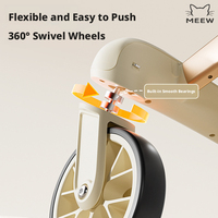 Poussette pour animaux de compagnie portable, transporteur détachable léger et pliable avec ventilation en maille pour petits animaux, idéal pour les voyages et le shopping, OEM disponible