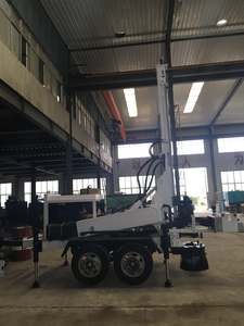 좋은 품질의 시추공 드릴링 리그 트레일러 장착 160m 물 우물 드릴링 리그 기계 농업용 - Product Image 2