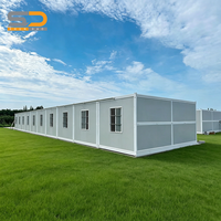 Maison conteneur pliable haute performance de 20 pieds, respirante, ignifuge et résistante aux tremblements de terre, pour toilettes publiques