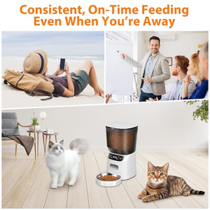 Distributeur automatique de nourriture pour animaux de compagnie 3L empilable et extensible, distributeur de nourriture pour chiens et chats avec minuterie et WiFi 2.4G pour aliments secs - Product Image 5