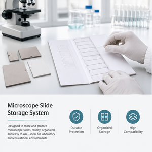 Tablero de almacenamiento de portaprobos de microscopio de papel Degao, diseño plegable, marca privada personalizada para el archivamiento de portaprobos de patología. - Product Image 2