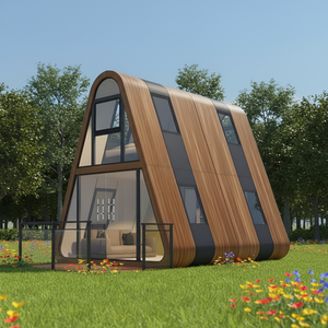 Casa Prefabricada Modular Tipo Cápsula Espacial de Techo Plano, Impermeable de Tres Niveles, con Resistencia al Viento Nivel <span class=keywords><strong>C3</strong></span> para Campamentos al Aire Libre - Product Image 2