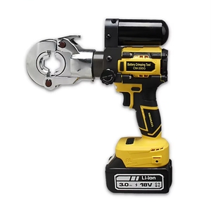 Outil de sertissage électrique CM-300G pour cosses de câbles, pince à sertir hydraulique avec 2 batteries - Product Image 1
