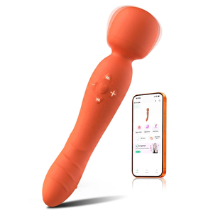 APP-gesteuerter Dual-Action Klitoris-Vibrator Dildo Weiblicher Silikon-Massagestab Stimulator G-Punkt Vibrator für Frauen - Product Image 1