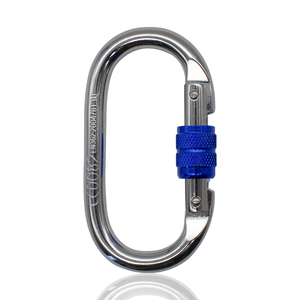 Mosquetón de <span class=keywords><strong>Escalada</strong></span> en Forma de O de Acero al Carbono de 25 kN para Protección Contra Caídas, Equipo de Protección Personal, Uso en Rescate, <span class=keywords><strong>Anclaje</strong></span> en Techos - Product Image 1
